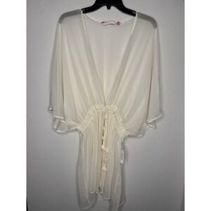 NWT Soma Sexiest Crinkle Chiffon Tie Robe Size L/XL Romantic Sheer‎